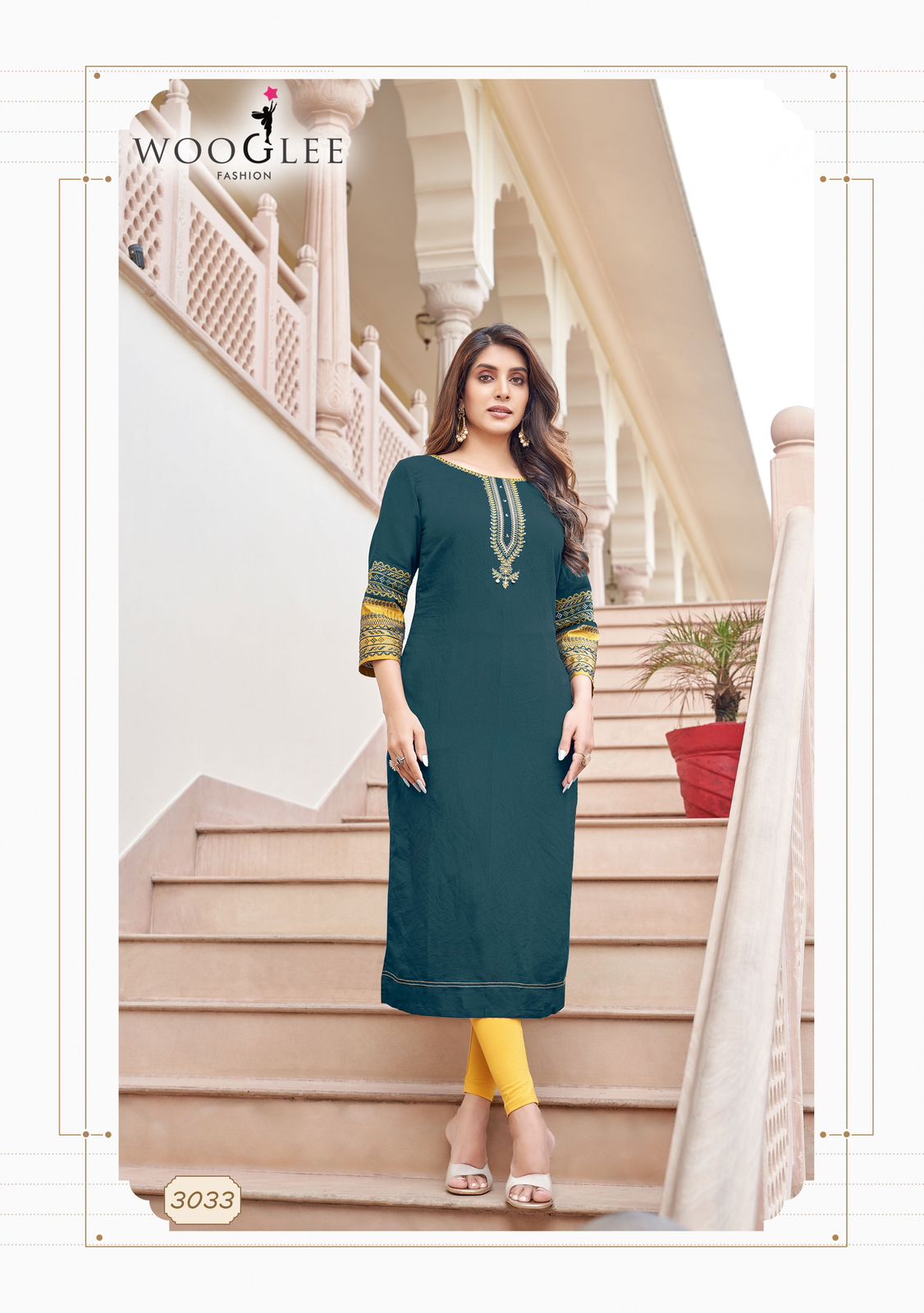 Salonee Vol 7 By Wooglee Rayon Designer Kurtis Wholesalers In Delhi